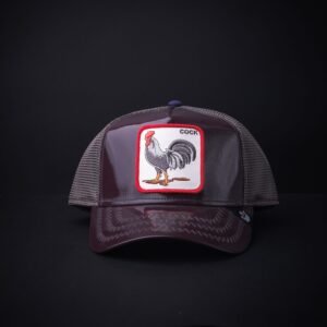 memoria 2-1758 Gorra Goorin Bros Trocker Cock Charol Berenjena