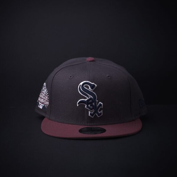 Gorra New Era 9Fifty Chicago Sox Snapback Color Gris/Guindo