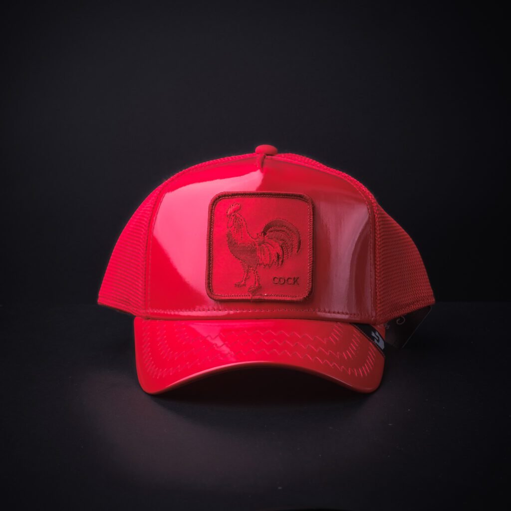 Gorra Goorin Bros Trucker Cock Charol  Roja