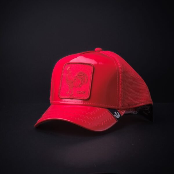 Gorra Goorin Bros Trucker Cock Charol  Roja