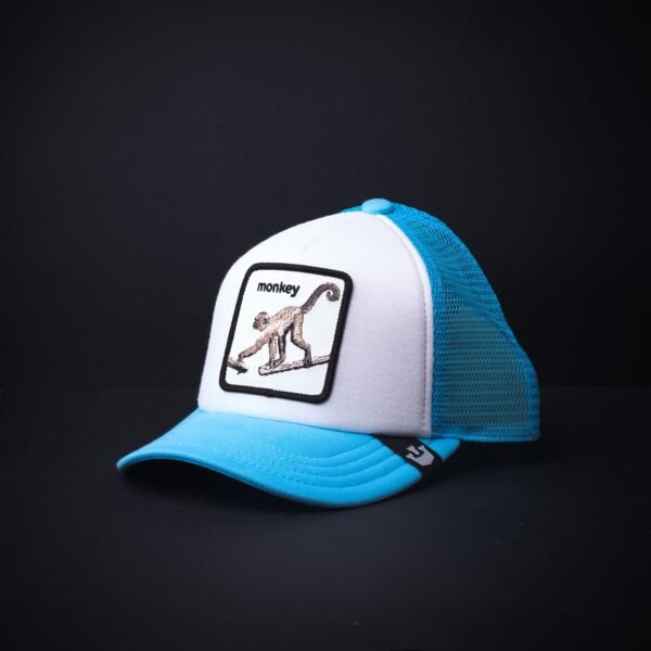 Gorra Goorin Bros Trucker Niño  Monkey Azul