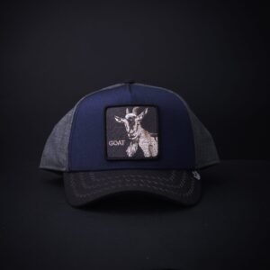 memoria 2-1876 Gorra Goorin Bros Trucker Goat Azul/Gris