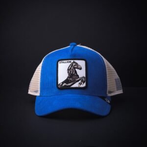 memoria 2-1891 Gorra Goorin Bros Trucker Stallion Color Azul/Blanco