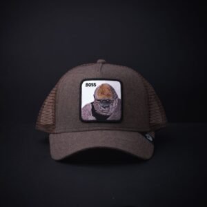 memoria 2-1922 Gorra Goorin Bros Trucker Boss Marron