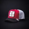 Gorra Goorin Bros Trucker Goat Roja Con Negro