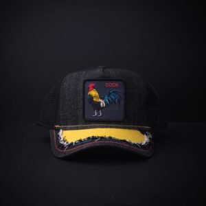memoria 2-1928 Gorra Goorin Bros Trocker Cock Gris Negra Amarilla