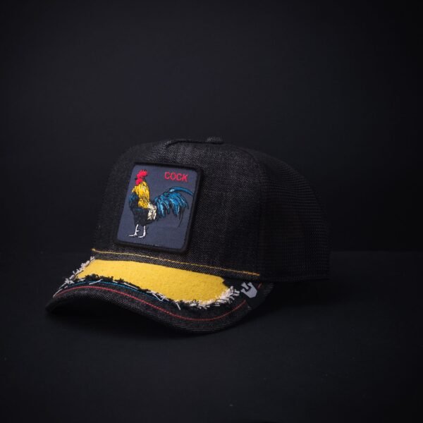 Gorra Goorin Bros Trocker Cock Gris Negra Amarilla