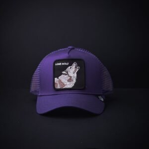 memoria 2-1946 Gorra Goorin Bros Trucker Niño Lone Wolf Morada