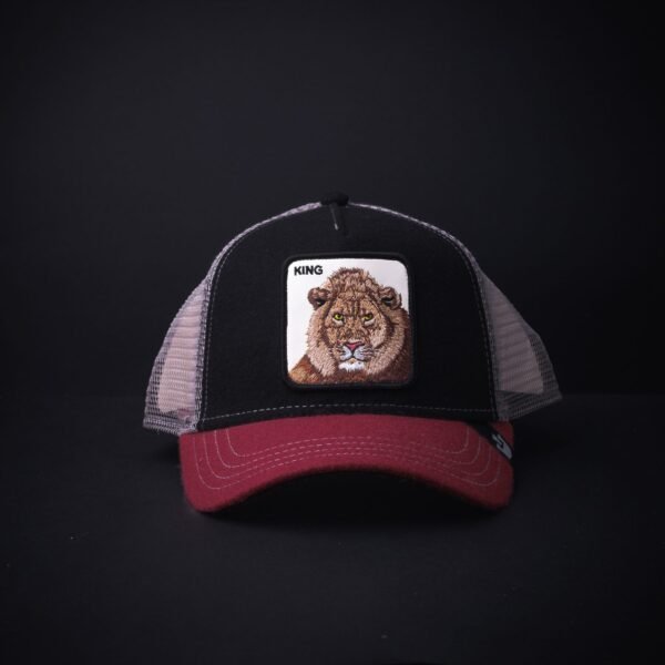 Gorra Goorin Bros King Negra Gris Rojo