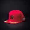 Gorra Mr Kash Money Magnet Color Rojo Con Placa Snapback