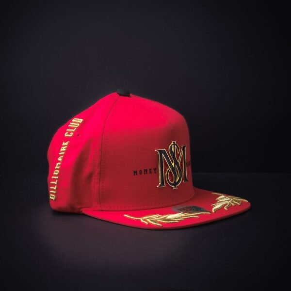 Gorra Mr Kash Money Magnet Color Rojo Con Placa Snapback