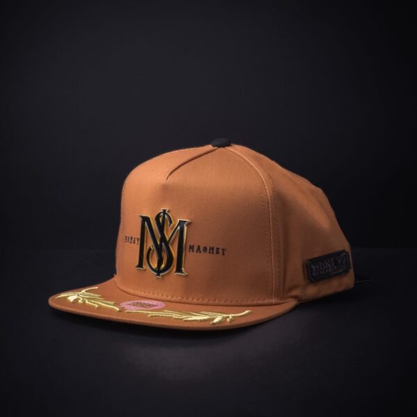 Gorra Mr Kash Money Magnet Brown Con Placa Snapback Clásica
