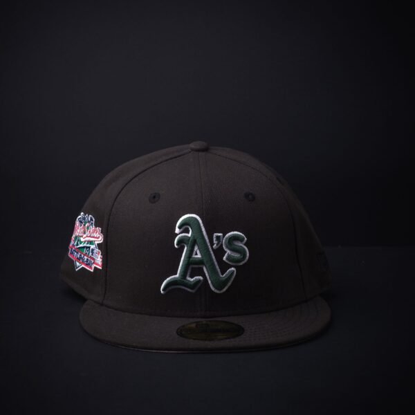 Gorra Nwe Era 59Fifty Oakland Athletics Exclusiva Cerrada Color Negro