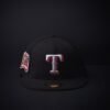 Gorra New Era 59 Fifty Texas Rangers Exclusiva Cerrada Color Negra