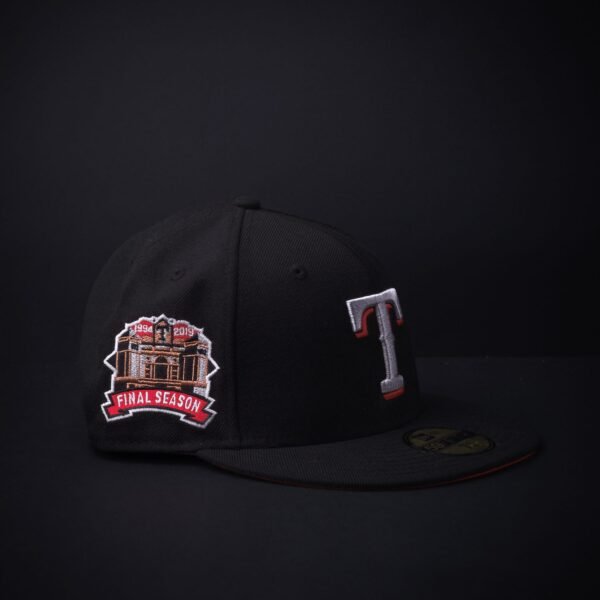 Gorra New Era 59 Fifty Texas Rangers Exclusiva Cerrada Color Negra