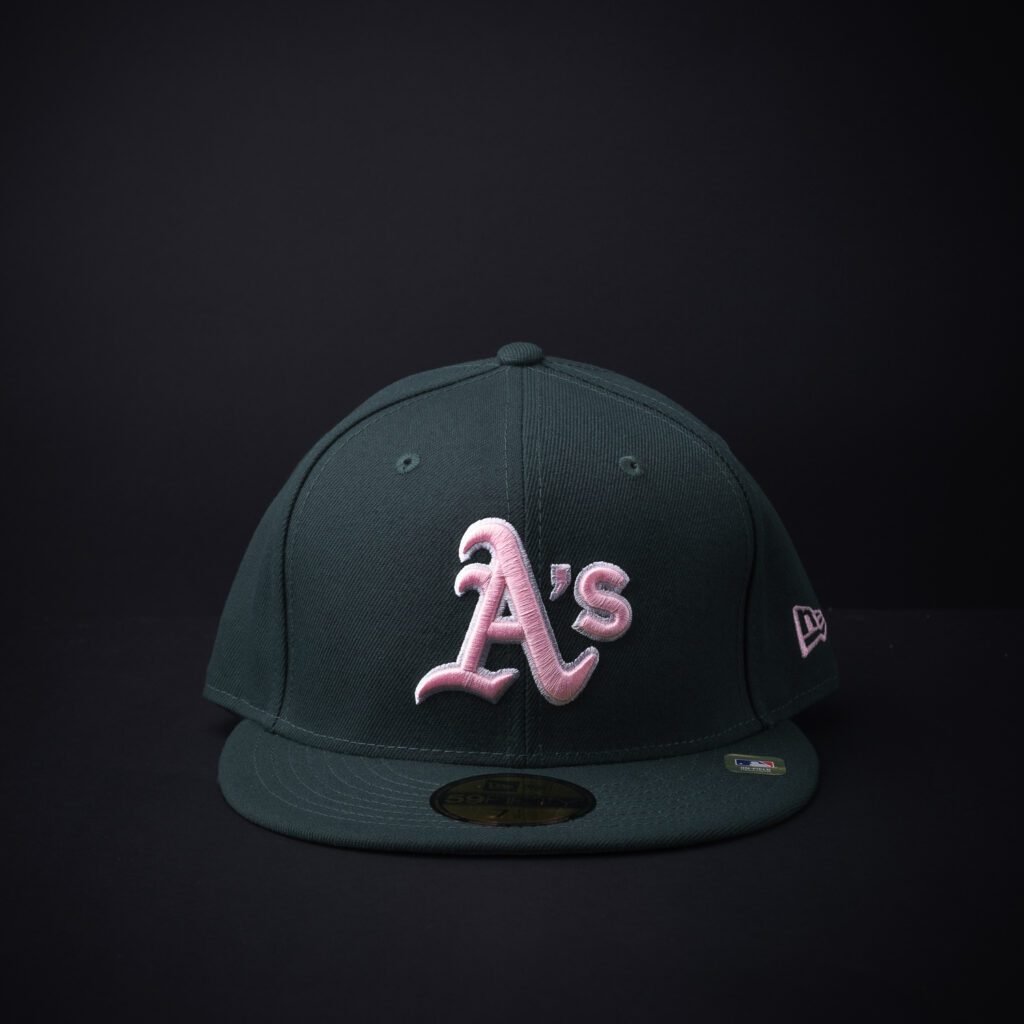 Gorra New Era 59 Fifty Athletics Mother Day Cerrada Color Verde