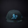 Gorra New Era 59 Fifty Athletics Father Day Cerrada Color verde