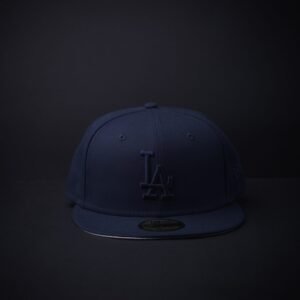 Gorra New Era 59 Fifty Los Ángeles Cerrada Color Azul Marino