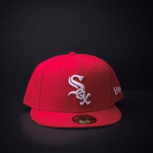 memoria 2-356 Gorra New Era 59 Fifty Chicago Sox Cerrada Color Roja
