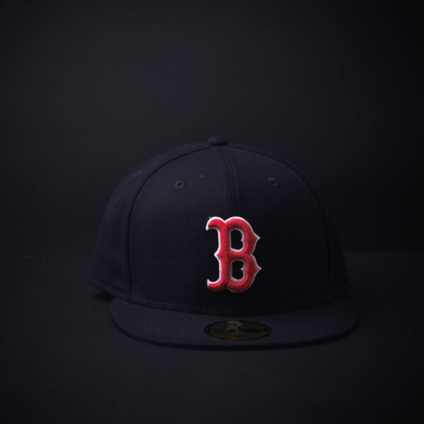 Gorra New Era 59 Fifty Boston Cerrada color Azul