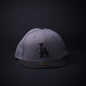 memoria 2-385 Gorra New Era 59 Fifty Los Ángeles Cerrada Color Gris/Negro