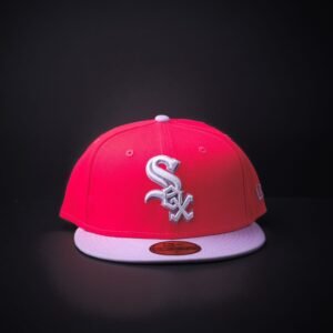 memoria 2-389 Gorra New Era 59 Fifty Chicago Sox Cerrada Color Rojo/Morado