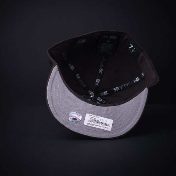 Gorra New Era 59 Fifty Atlanta Braves  Cerrada Color Negra