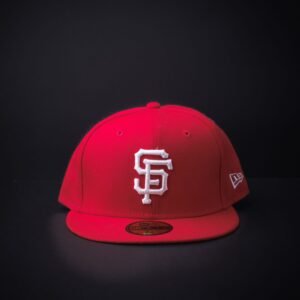 memoria 2-405 Gorra New Era 59 Fifty Gigantes De San Francisco Cerrada Color Rojo