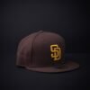 Gorra New Era 59 Fifty Padres De San Diego Cerrada Color Cafe