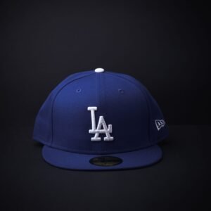 Gorra New Era 59 Fifty Los Ángeles Cerrada Color Azul