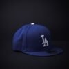 Gorra New Era 59 Fifty Los Ángeles Cerrada Color Azul