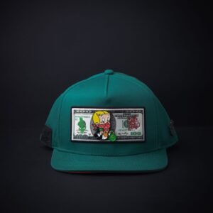 memoria 2-523 Gorra Cash Only Richi Dollar Color Verde