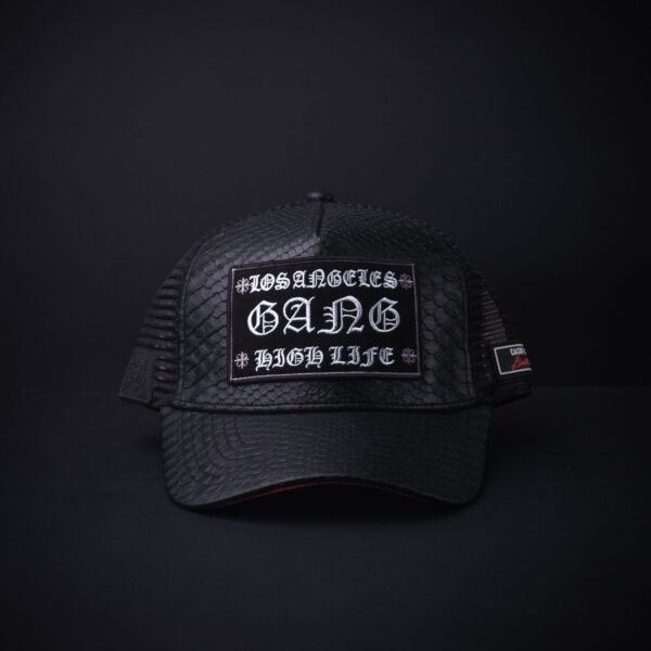 Gorra Cash Only Los Angeles Negra En  Piel