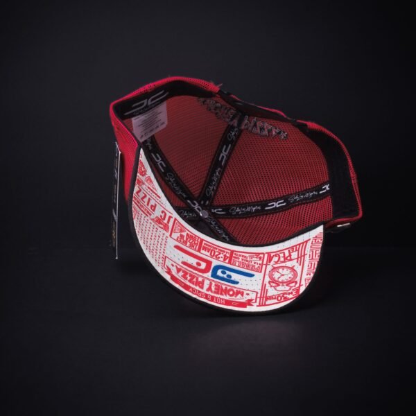 Gorra Jc Hats Pizza Food Money Negra Con Rojo Certificado De Autenticidad