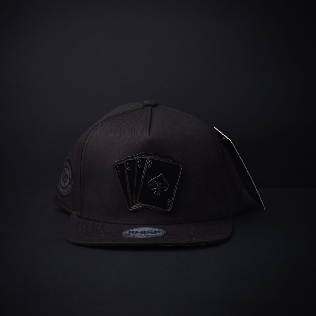 Gorra Jc Hats Pocker Black on Black Certificado De Autenticidad