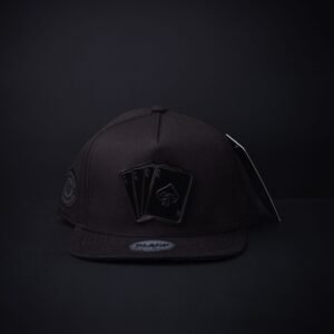 memoria 2-637 Gorra Jc Hats Pocker Black on Black Certificado De Autenticidad