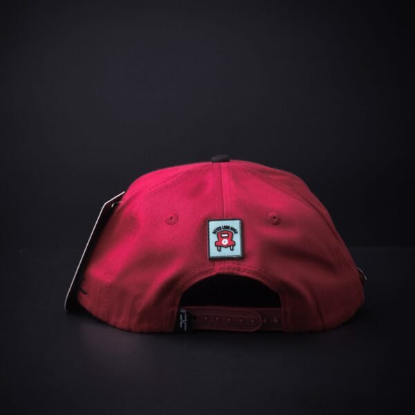 Gorra JC Hats Never Look Rojo Con Negro Certificado De Autenticidad