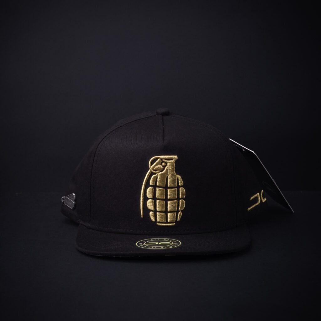 Gorra Jc Hats Granada Dorado/Negro Certificado De Autenticidad