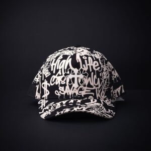 memoria 2-727 Gorra Cash Only Cross Graffiti Negro