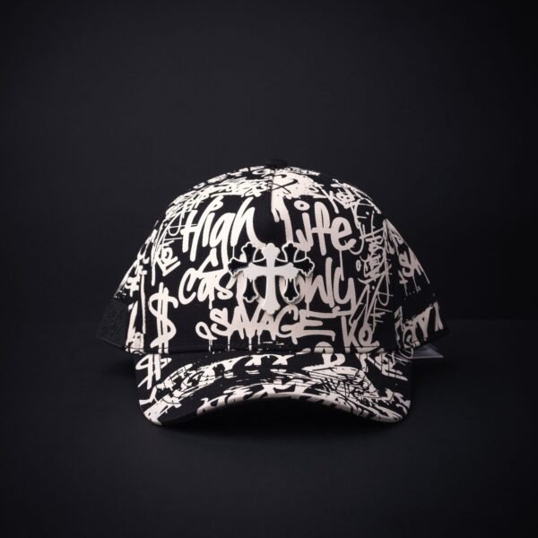 Gorra Cash Only Cross Graffiti Negro
