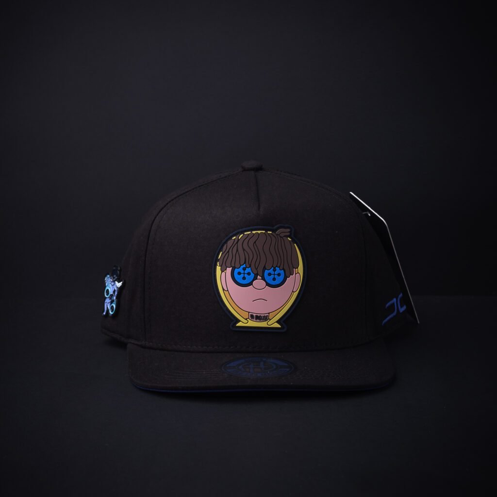 Gorra JC Hats x Junior H Sad Boys Negra Certificado De Autenticidad