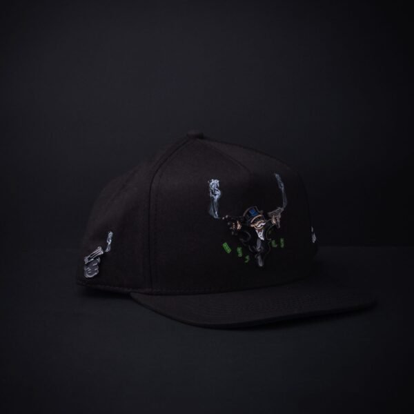 Gorra Cash Only Monopoly Placa Metálica Dinero Blac