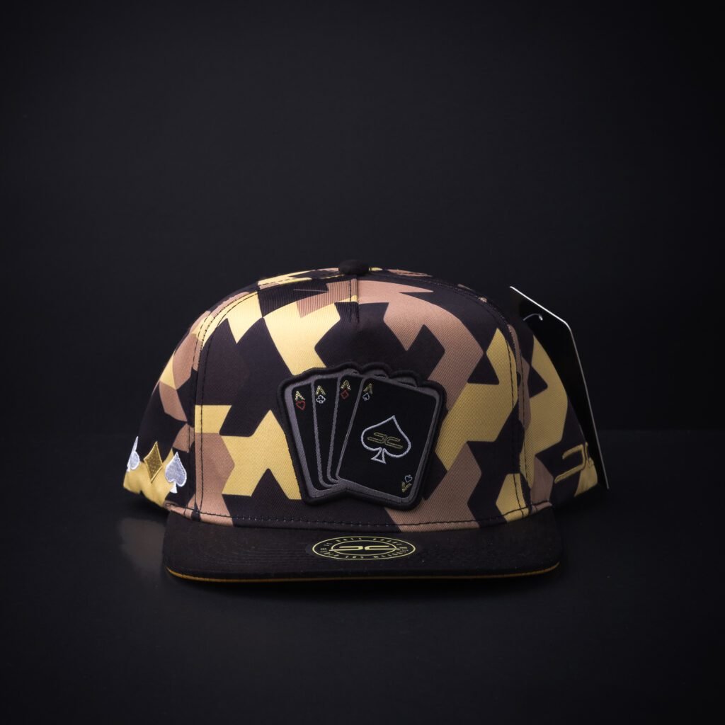 Gorra Jc Hats Poker Camo Amarilla Certificado De Autenticidad