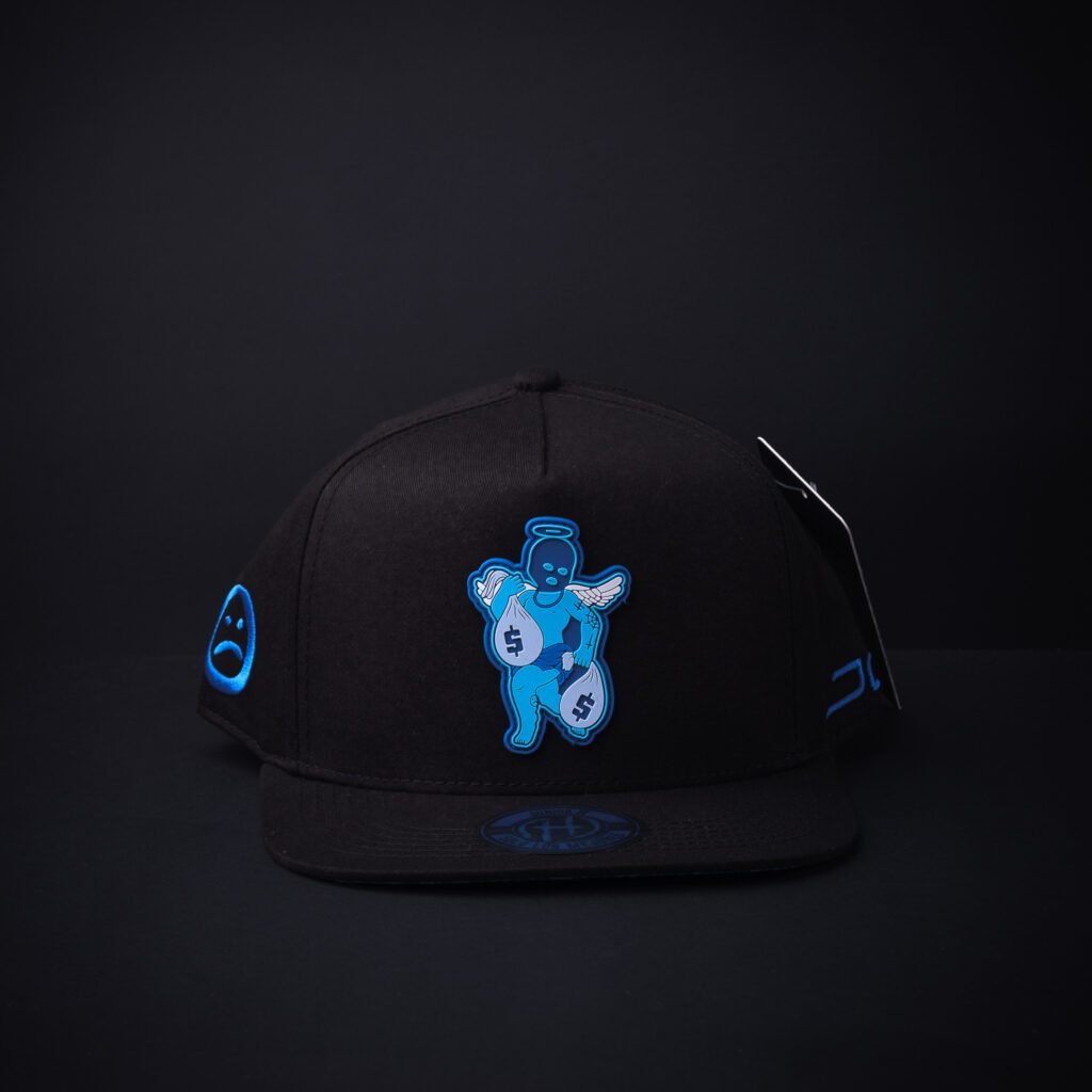 Gorra Jc Hats Junior H Angel Azul Certificado De Autenticidad