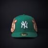 Gorra New Era 59 Fifty Jon Stan Ny New York Verde Musgo