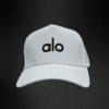 Gorra Alo Yoga  Blanca Letras Negras