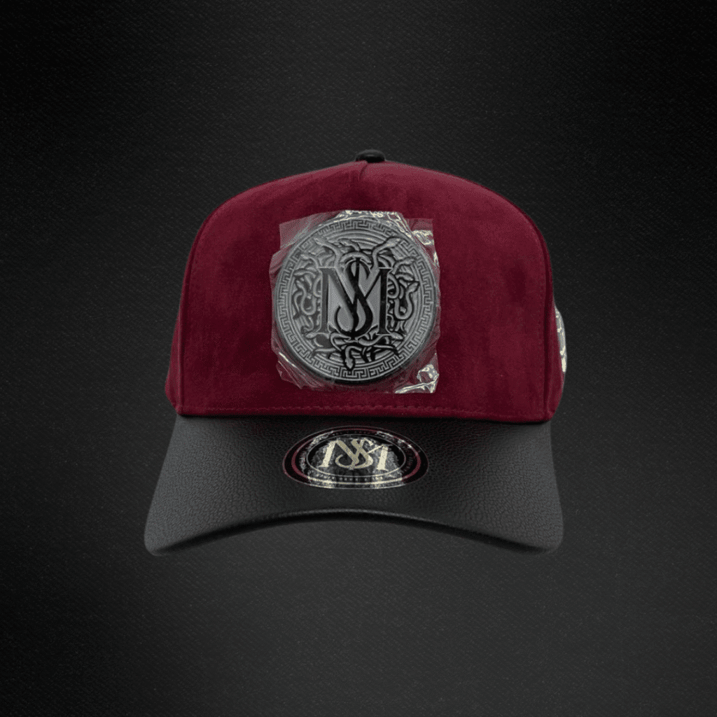 Gorra Mr Kash Don Look At Me Guinda Gamuza