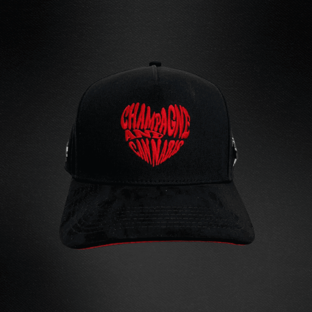 Gorra Cash Only Champagne & Cannabis Negro