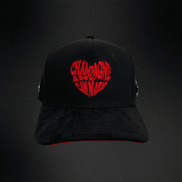 Gorra Cash Only Champagne & Cannabis Negro