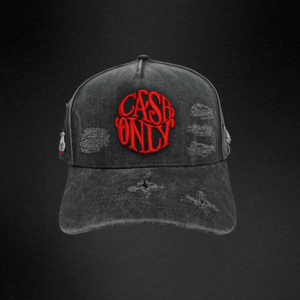 Gorra Cash Only Denim Gray Mezclilla Negra
